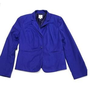 Halogen women's small petite purple blazer